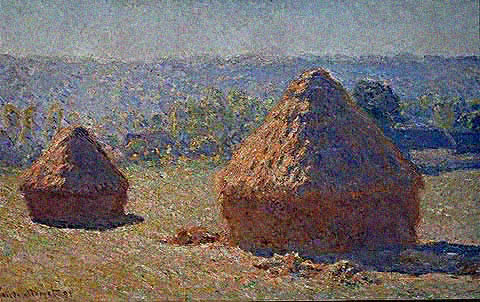 Haystacks End of Summer - Claude Monet