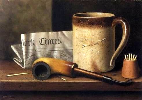 His Mug and His Pipe - William Harnett