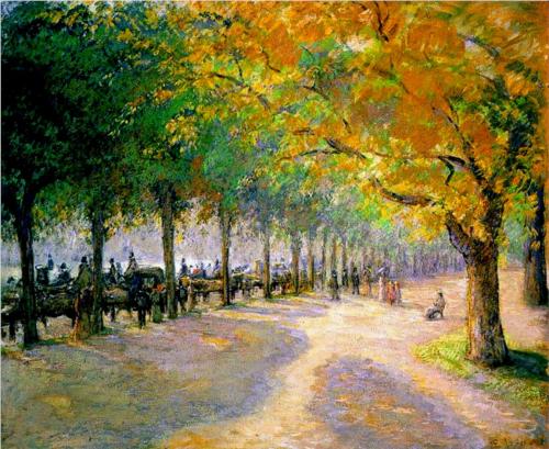 Hyde Park, London - Camille Pissarro
