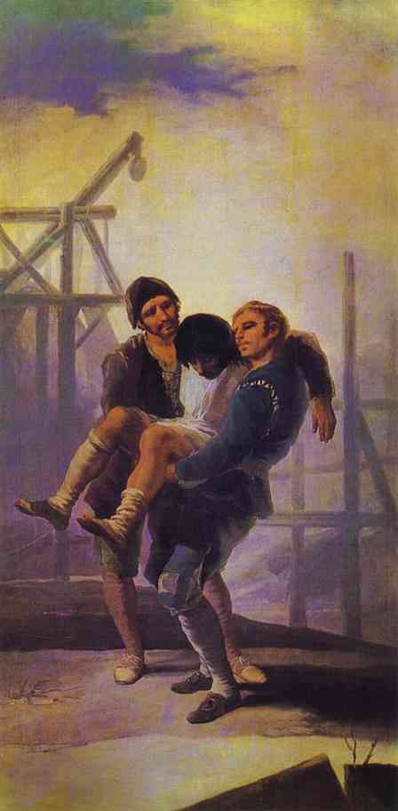 The Injured Mason - Francisco de Goya