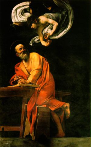 Inspiration of Saint Matthew - Caravaggio