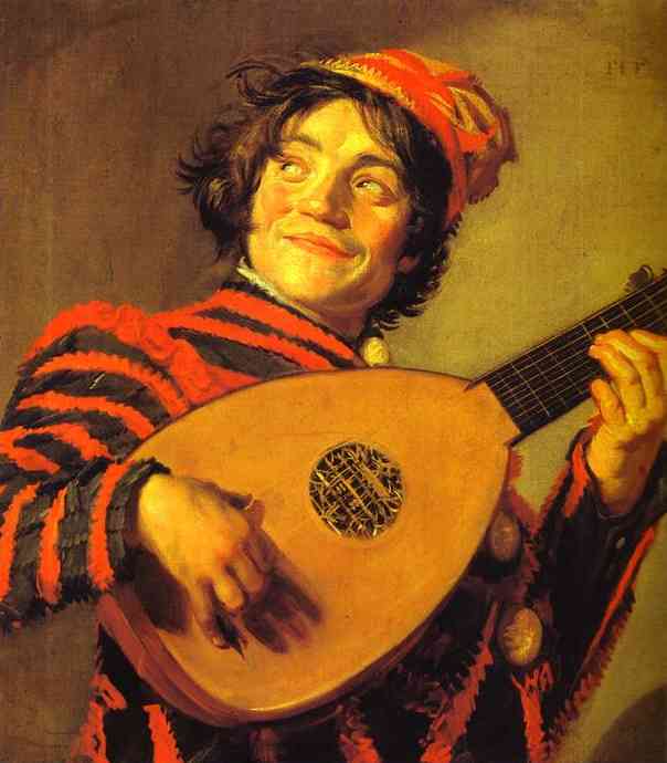 Jester with a Lute - Frans Hals
