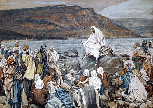 Jesus Teaching by the Seashore - James Tissot
