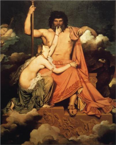 Jupiter & Thetis - Jean Auguste Dominique Ingres