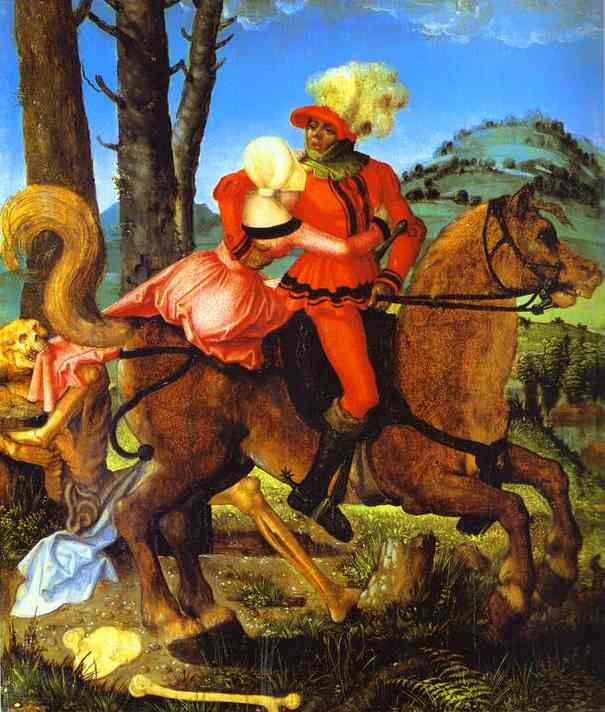 Knight, Young Girl, and Death - Hans Baldung Grien