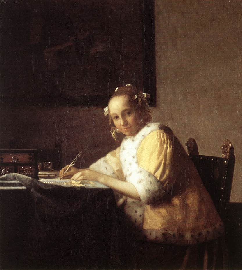 Lady Writing a Letter - Jan Vermeer van Delft