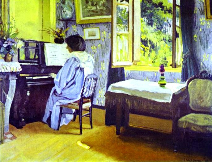 Lady at the Piano - Felix Vallotton