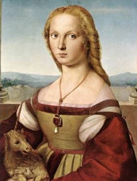 Lady with a Unicorn - Raffaello Raphael Sanzio