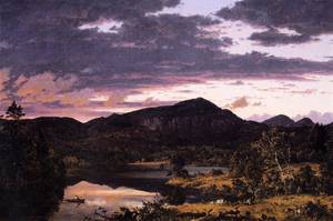 Lake Scene in Mount Desert - Frederic Edwin Church