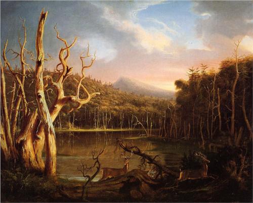 Lake with Dead Trees in the Catskills - Thomas Cole