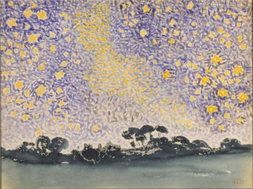 Landscape with Stars - Henri Edmond Cross
