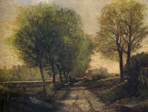 Lane Near a Small Town - Alfred Sisley