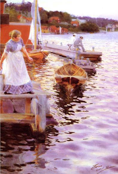Vigskvalp (Lappings of the Waves) - Anders Zorn