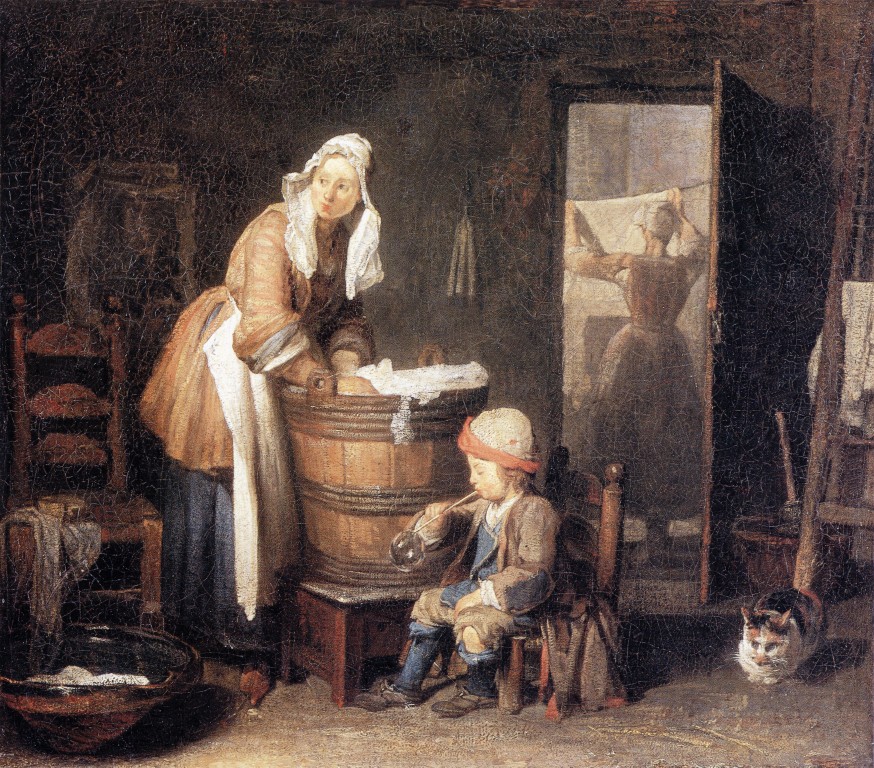 Laundress - Jean Baptiste Simeon Chardin