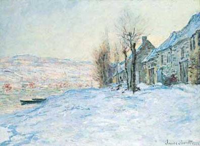 Lavacourt under the Snow - Claude Monet
