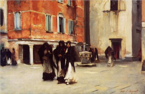 Leaving Church, Campo San Canciano, Venice - John Singer Sargent