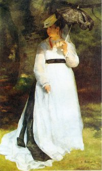 Lisa with a Parasol - Pierre Auguste Renoir