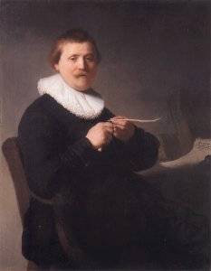 Man Sharpening a Quill - Rembrandt van Rijn