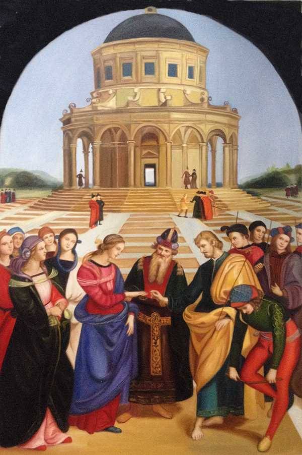 Marriage of the Virgin - Raffaello Raphael Sanzio