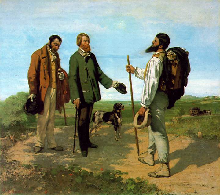 The Meeting - Gustave Courbet