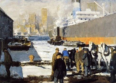 Men of the Docks (East River, New York City) - George Bellows