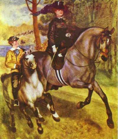 Morning Ride in the Bois de Boulogne - Pierre Auguste Renoir
