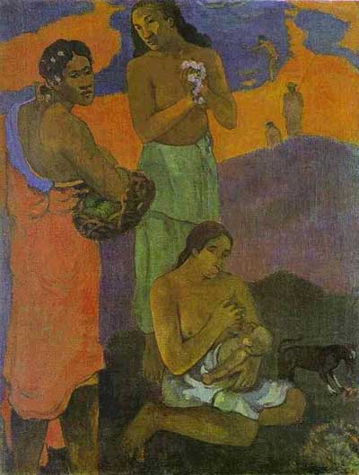 Motherhood (Woman on the Shore) - Paul Gauguin