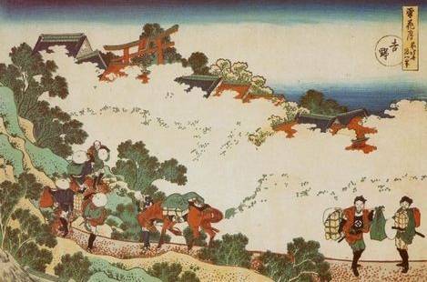Mount Yoshino - Katsushika Hokusai