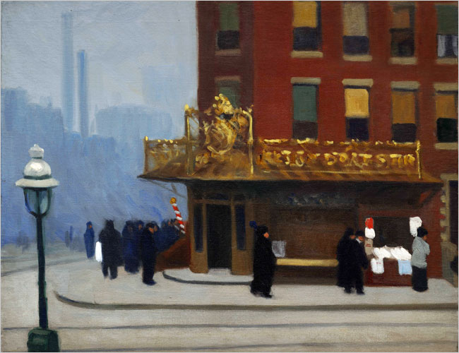 New York Corner (Corner Saloon) - Edward Hopper