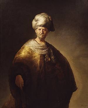 Noble Oriental Man - Rembrandt van Rijn
