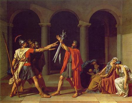 Oath of Horatii - Jacques Louis David