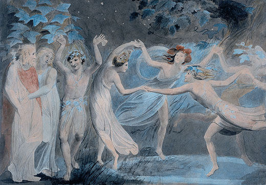 Oberon, Titania and Puck with Fairies Dancing - William Blake