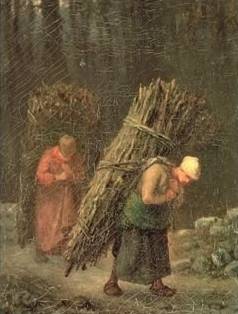Peasant Women with Brushwood - Jean Francois Millet