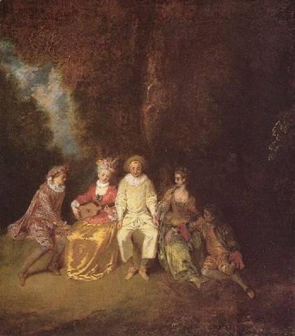 Pierrot Content - Jean Antoine Watteau