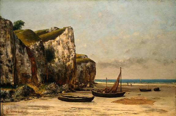 Plage de Normandie - Gustave Courbet