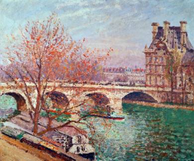 Pont Royal and the Pavillon De Flore - Camille Pissarro