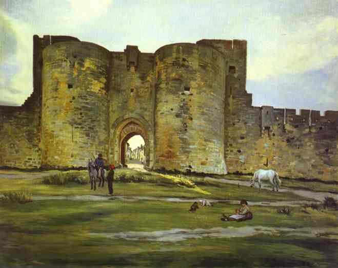 Port of the Queen at Aigues Mortes - Frederic Bazille