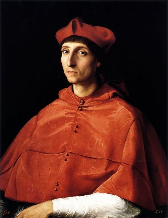 Portrait of a Cardinal - Raffaello Raphael Sanzio