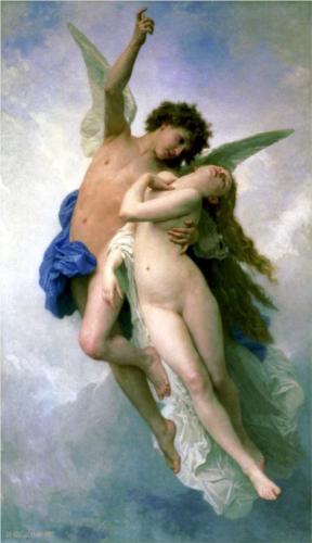 Psyche and Amour - William Adolphe Bouguereau
