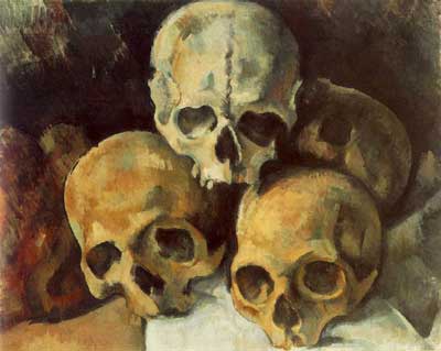 Pyramid of Skulls - Paul Cezanne