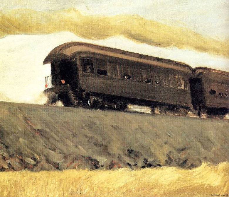 Railroad Train - Edward Hopper