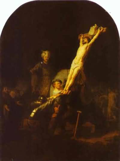 Raising of the Cross - Rembrandt van Rijn