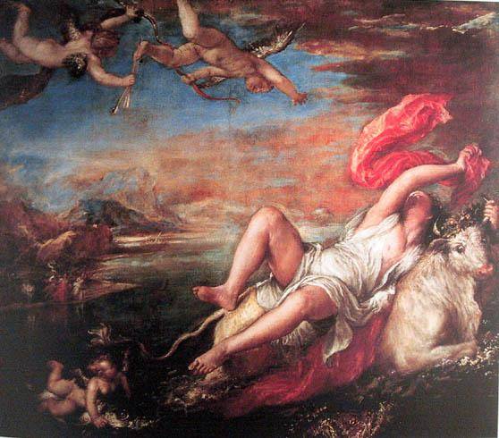 Rape of Europa 1559-1562 Tiziano Titian Vecellio