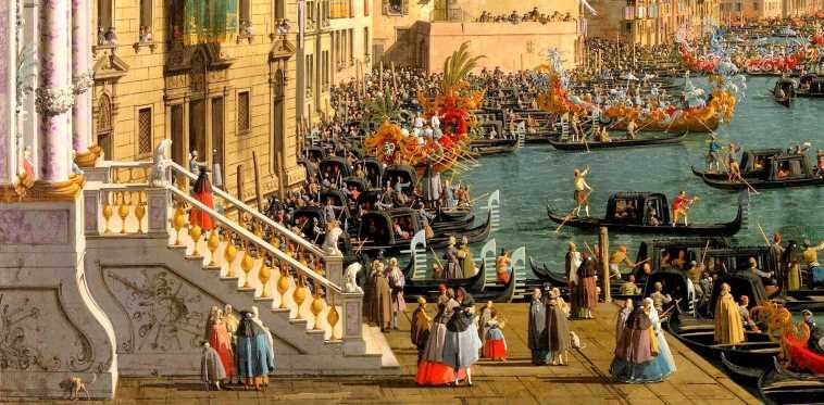Regatta on the Grand Canal - Canaletto