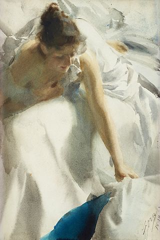 Reveil the artists wife - Anders Zorn