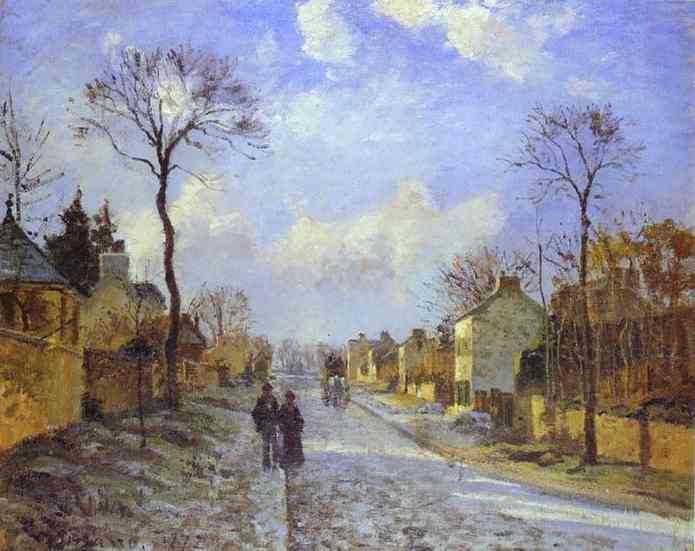 The Road to Louveciennes - Camille Pissarro