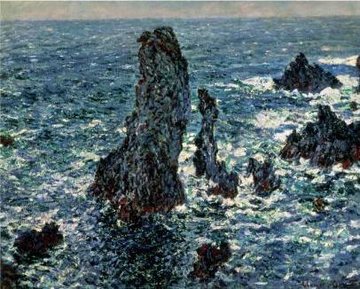 Rocks at Belle Ile - Claude Monet