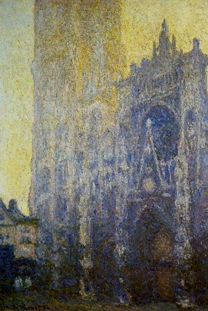 Rouen Cathedral in Morning - Claude Monet