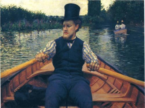 Rower in a Top Hat - Gustave Caillebotte