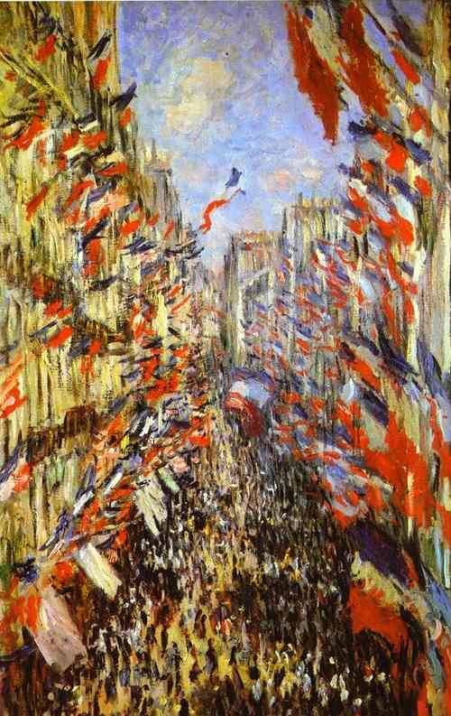 Rue Montorgueil - Claude Monet